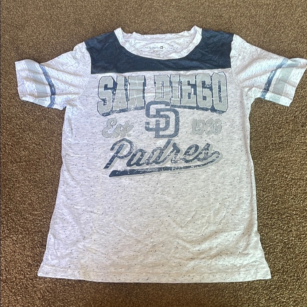 5th & Ocean Blue and Gray MLB San Diego Padres Short Sleeve Tee